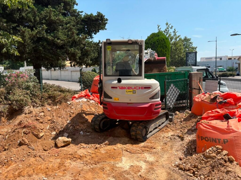 Évacuation de terre de chantier
