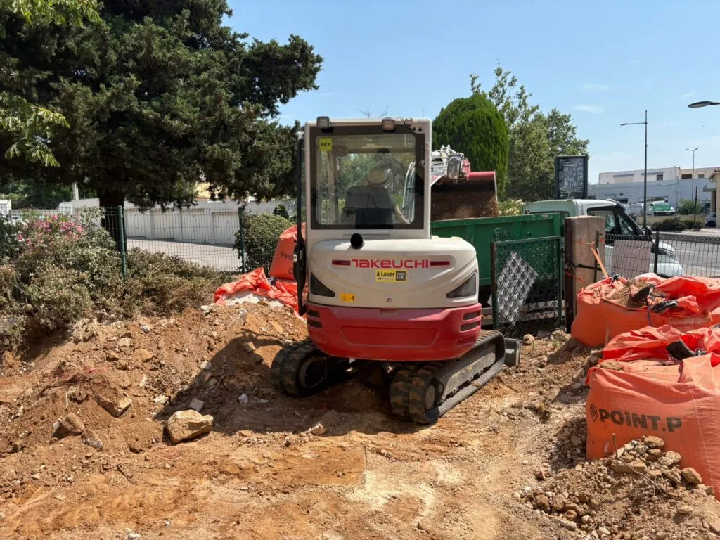 Évacuation de terre de chantier